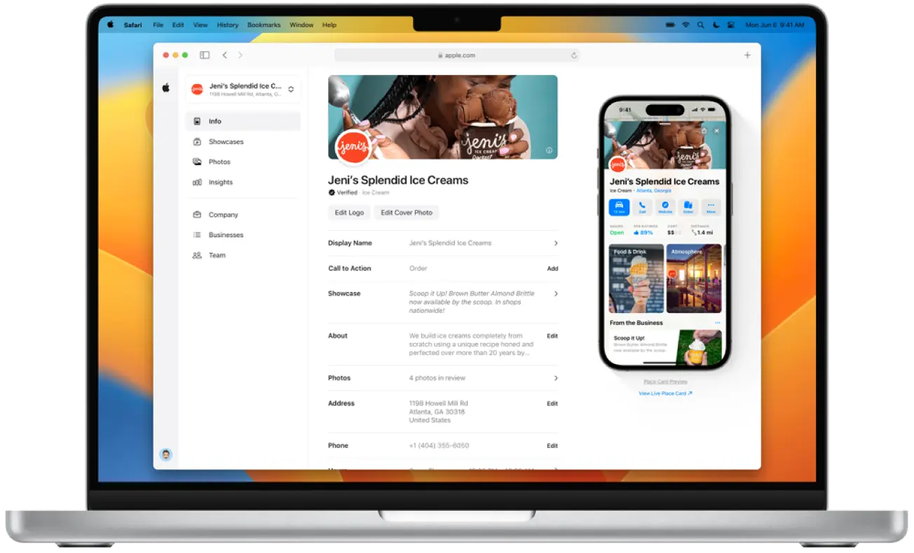 Apple Business Connect Allows you to create a free Business Listing on Apple Maps. Alternative to Google Business Listing