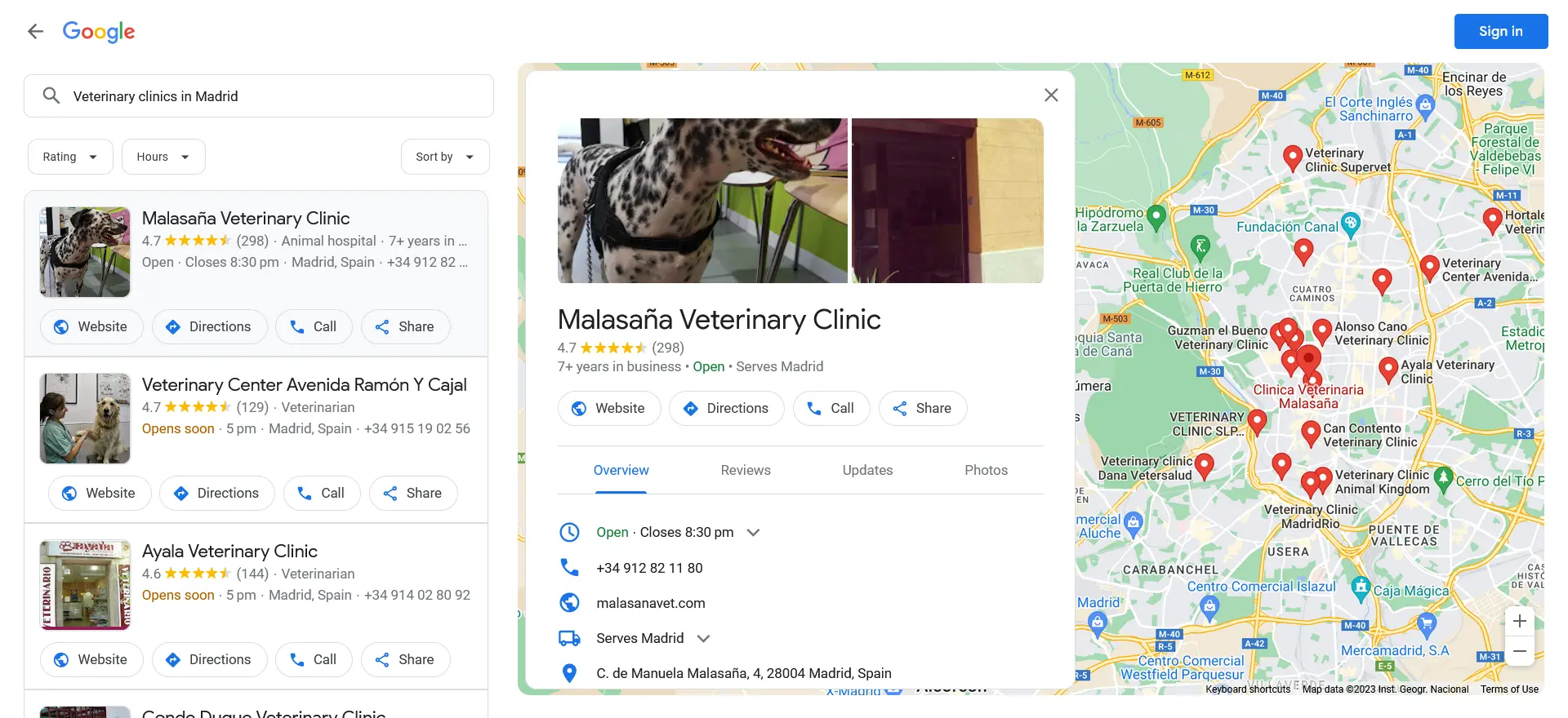 Google Business Listing Rich Data