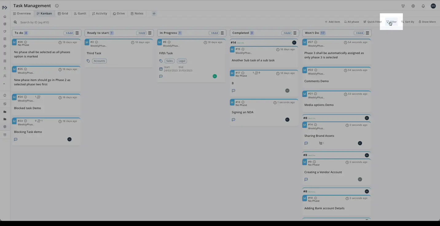 Use filter button to search basic data. add a comment.