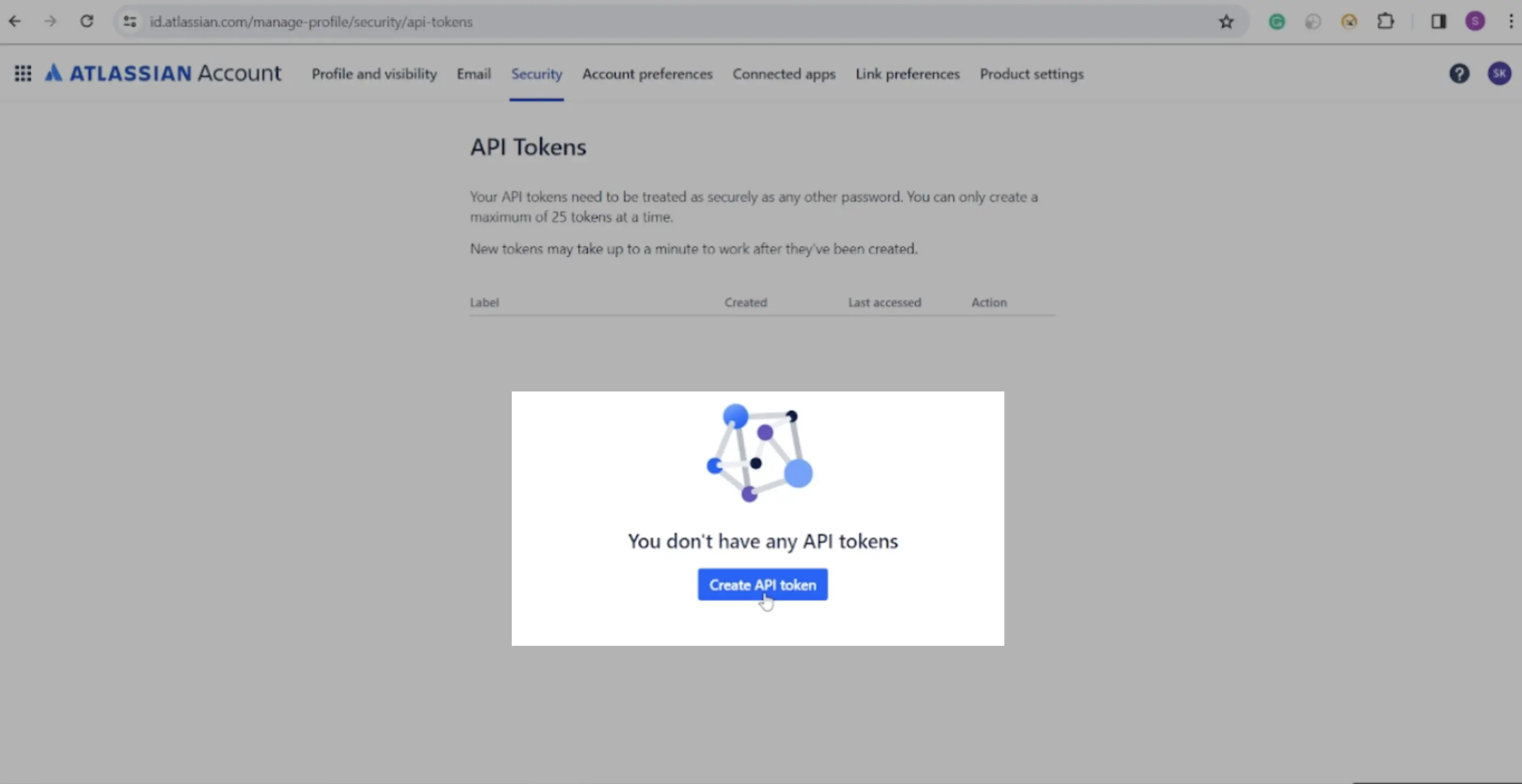 Create an API Token