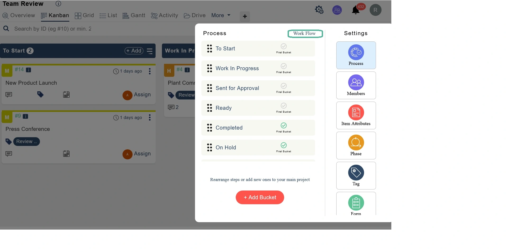 Process Flow in settings - Pronnel