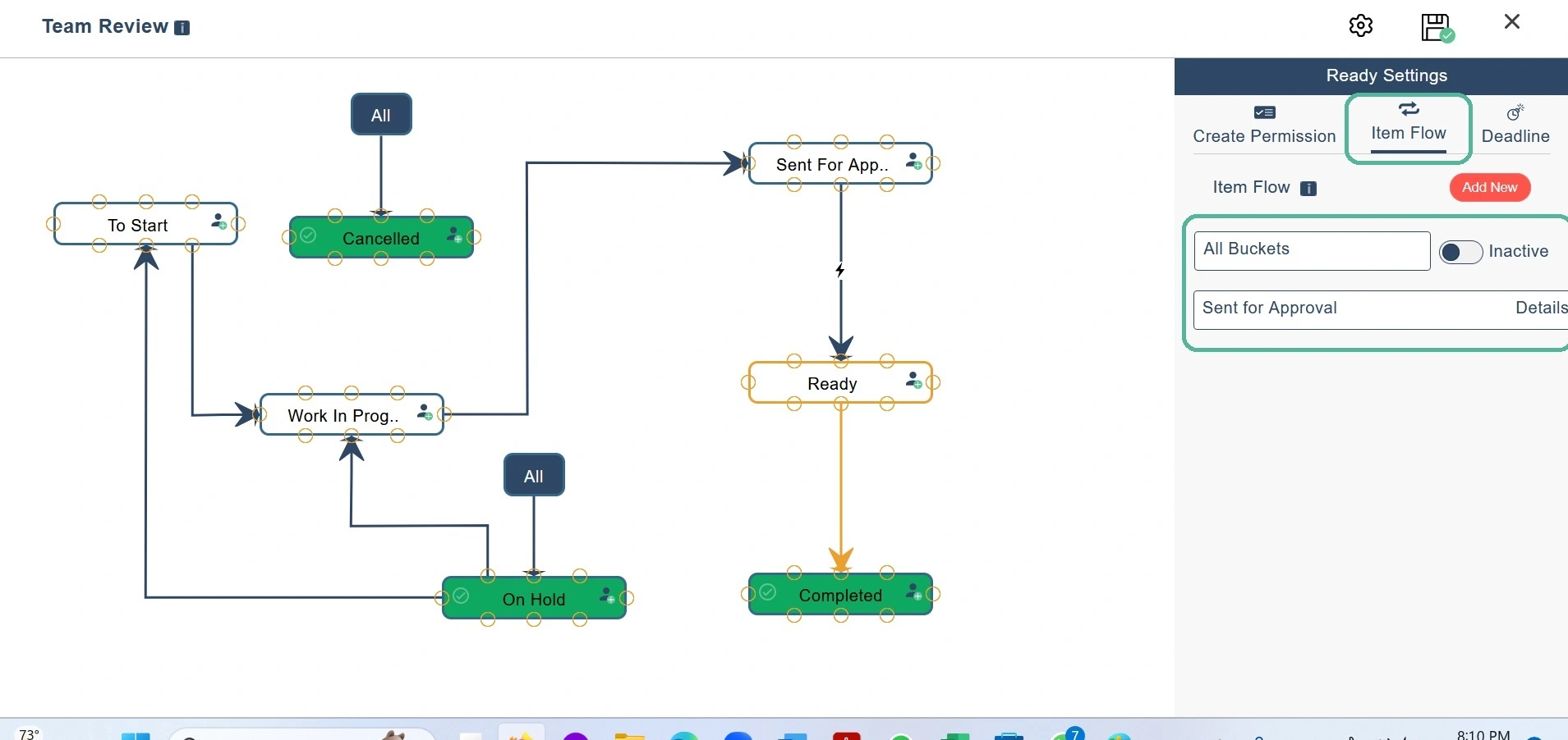 Restrict Item Flow - Pronnel