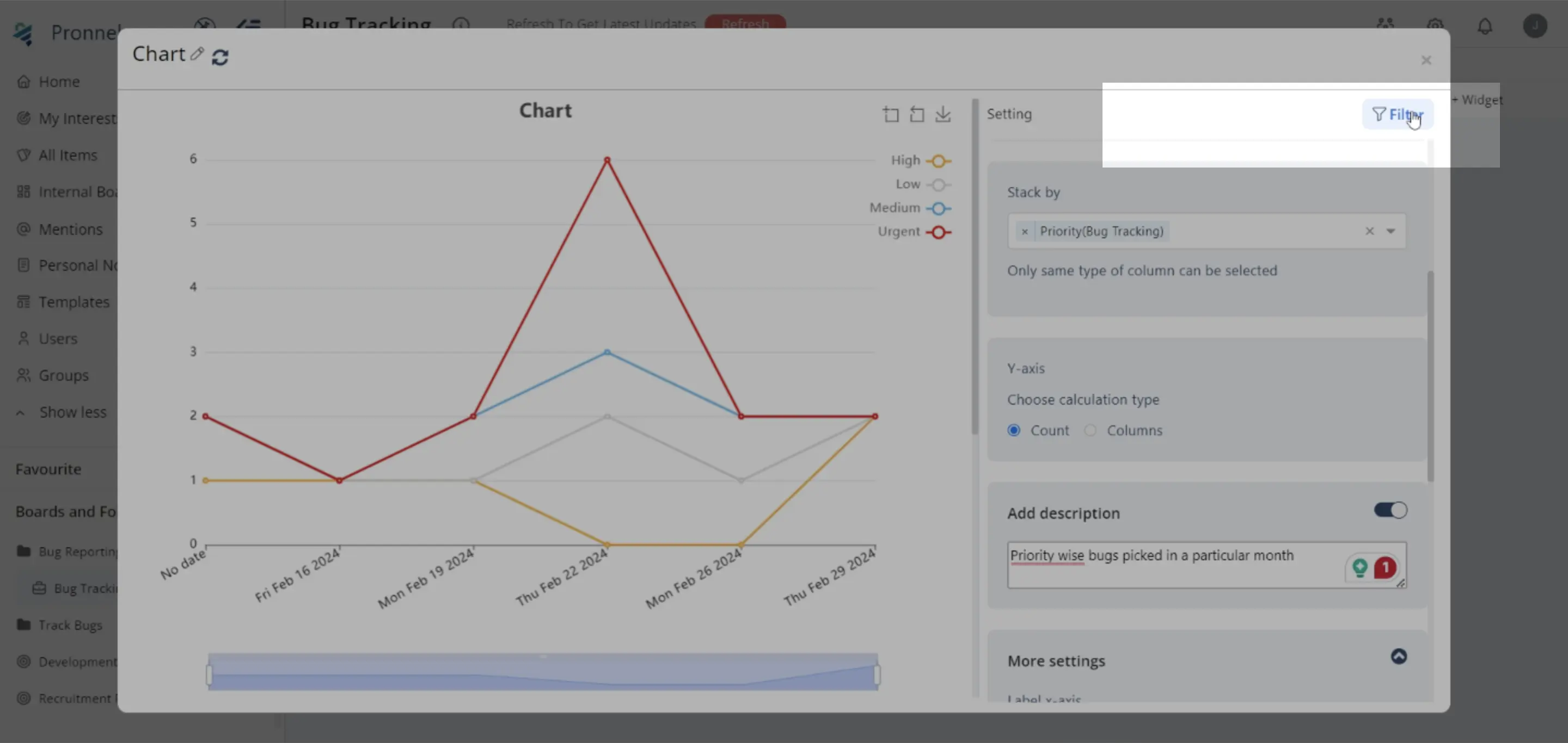 Filter data to refine information