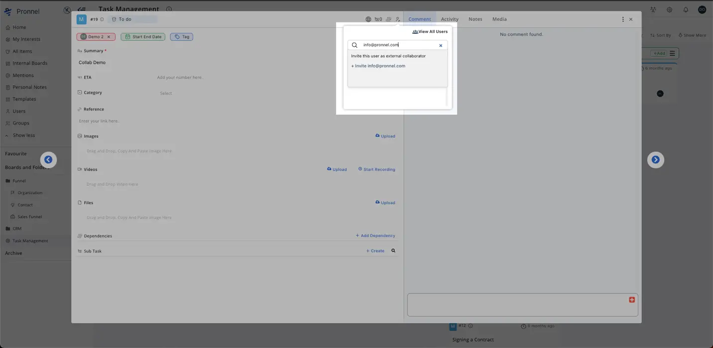 External members/non organization members, can also be added as collaborator.