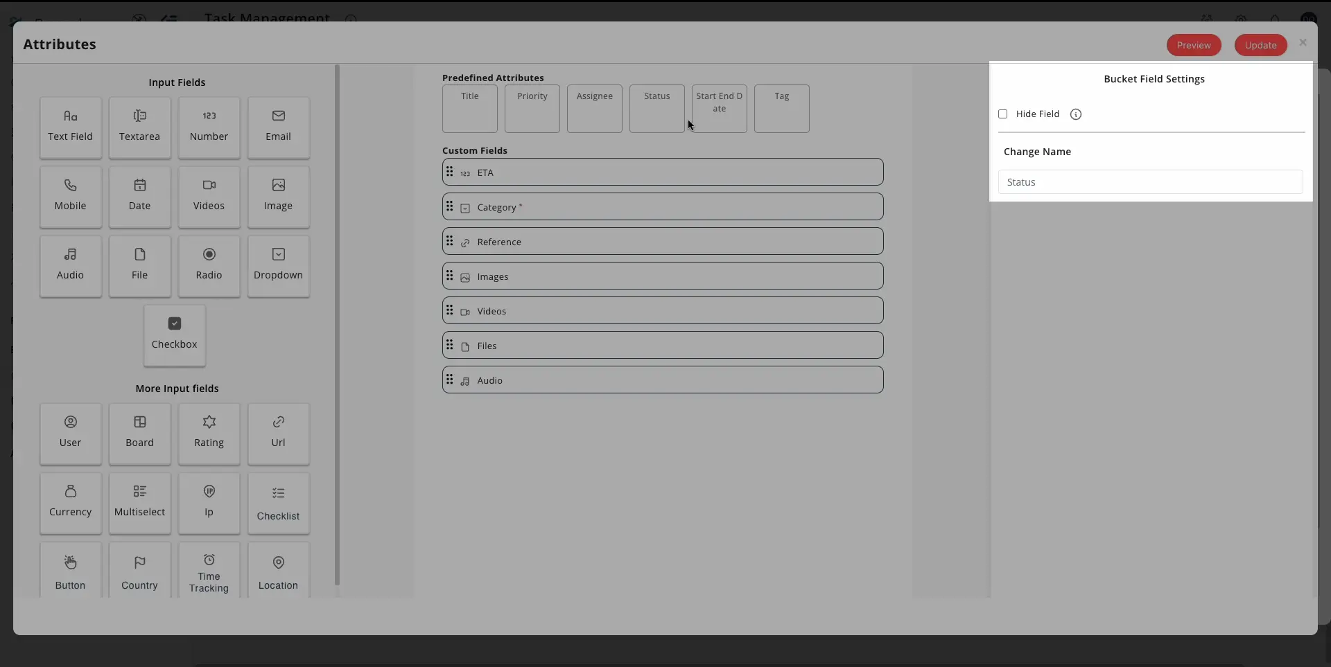 Customize Kanban Buckets