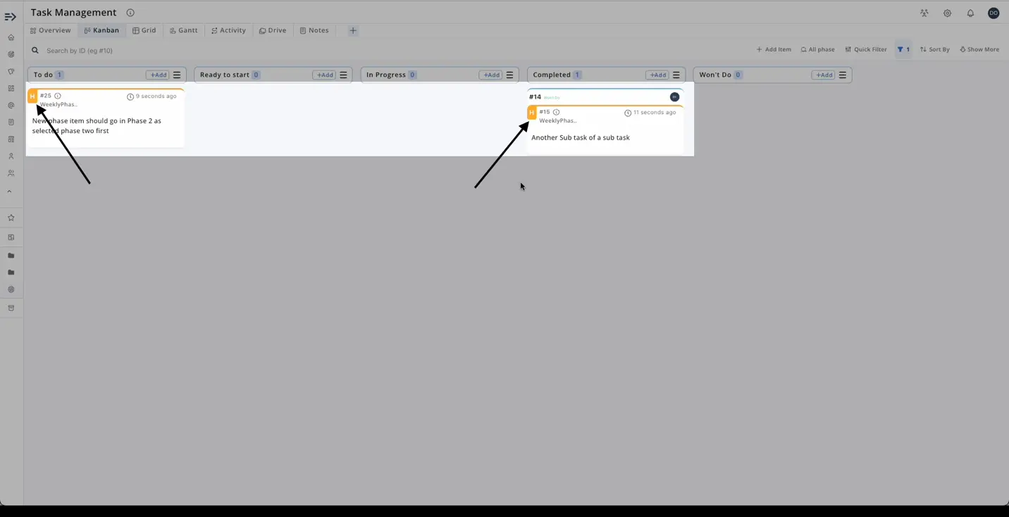  Results of using High Priority filter to search data quickly.