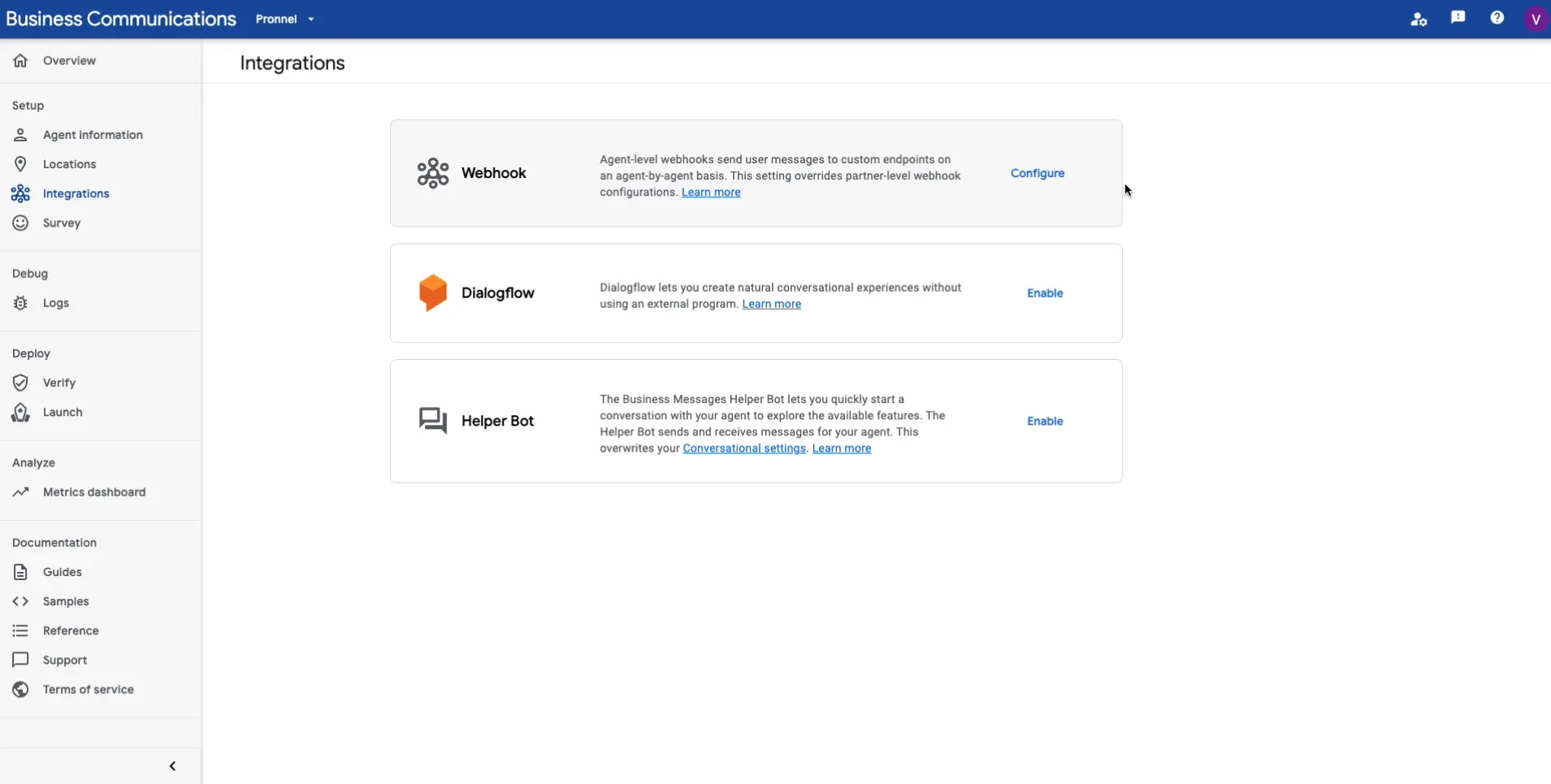 find your Private Key (Token number) and Client Email.