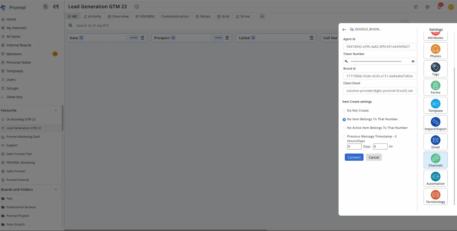 Agent ID and Brand ID are available on the Agent detail page.