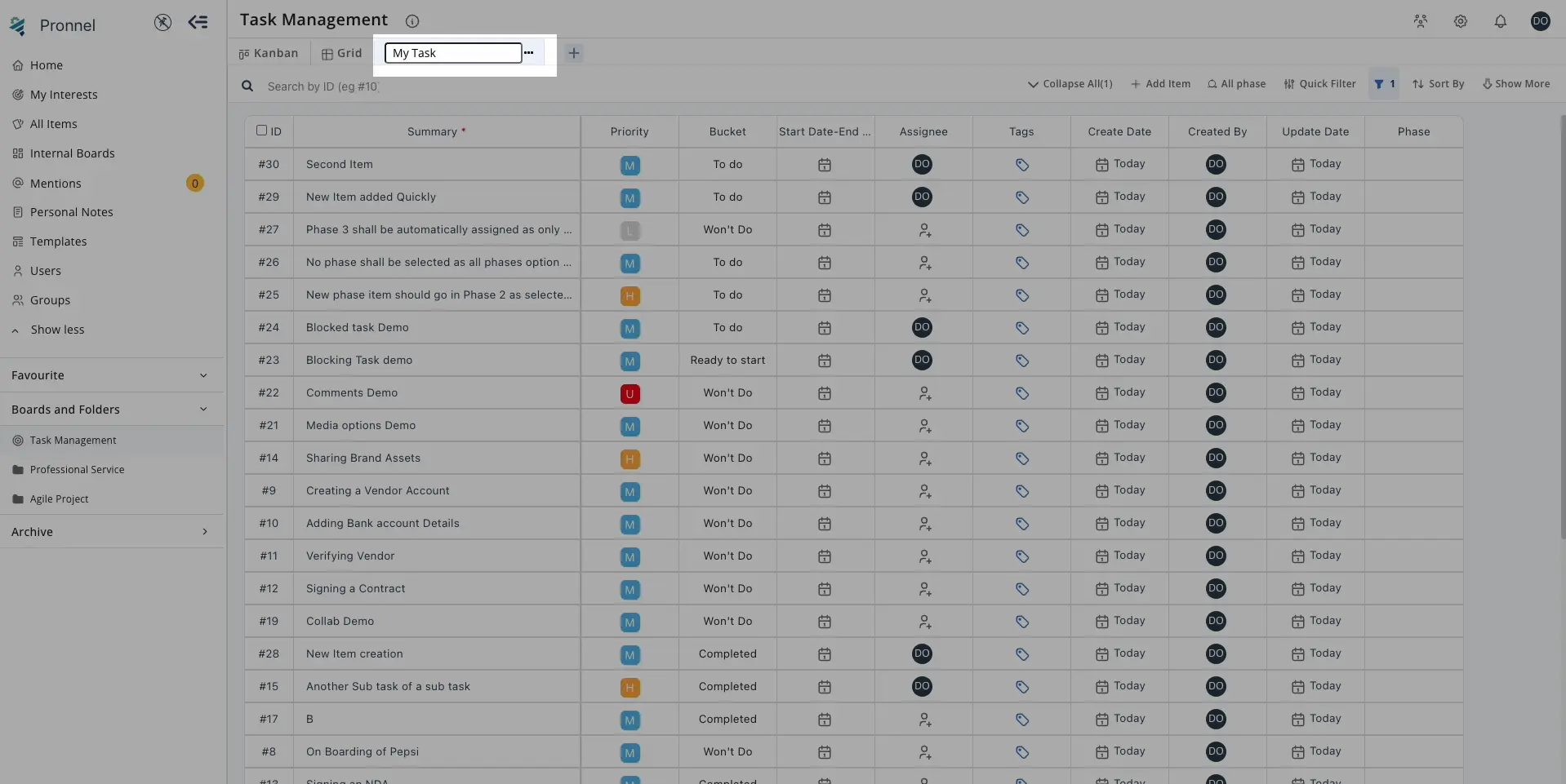 You can rename Grid  view to suit your needs.