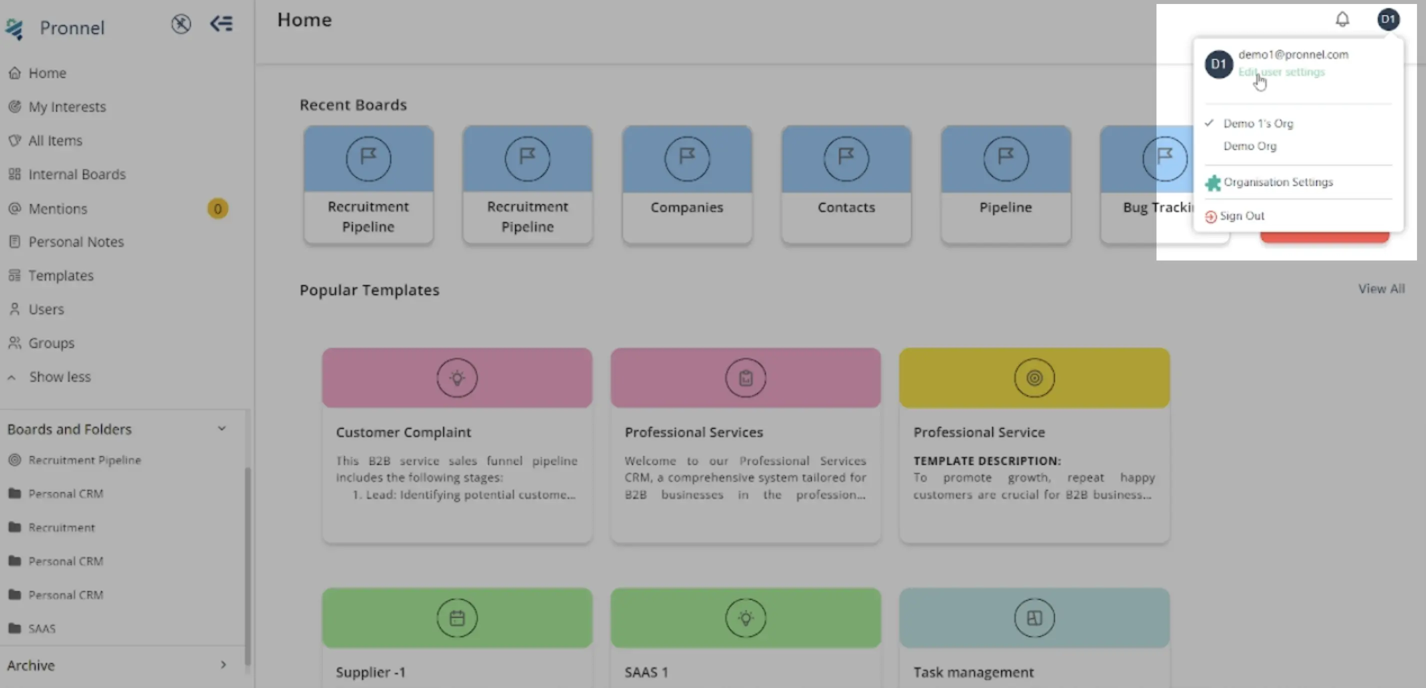 Go to Pronnel and open edit user settings.
