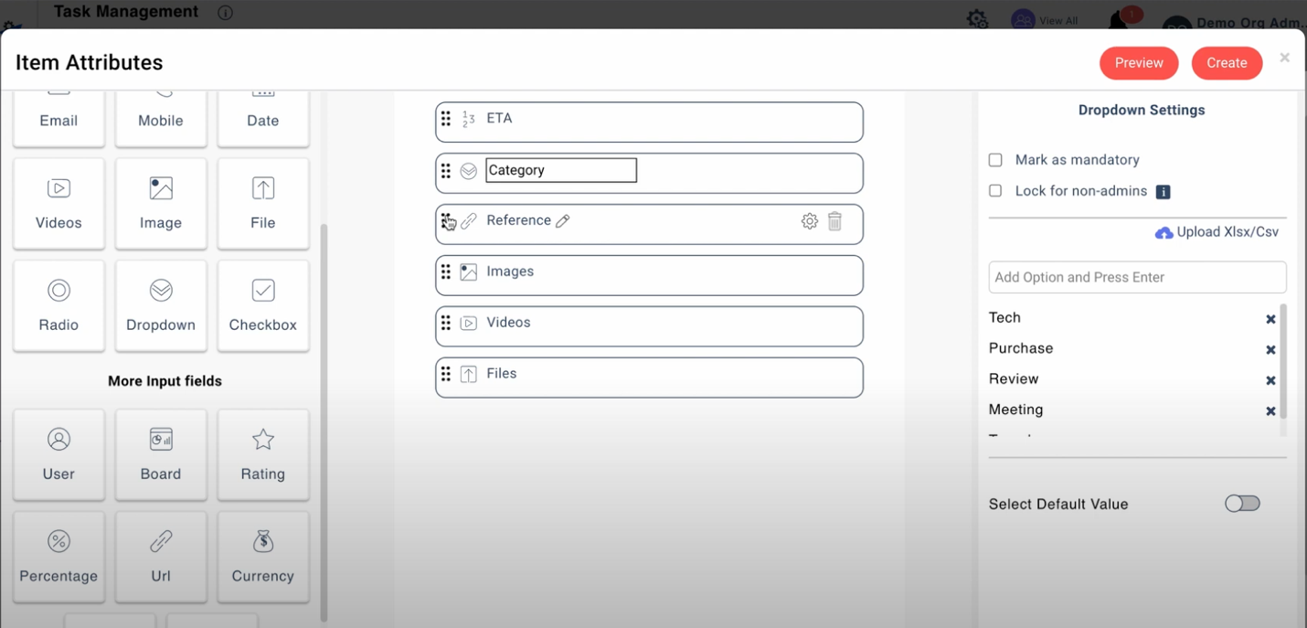 Choose custom attributes as per the required information.