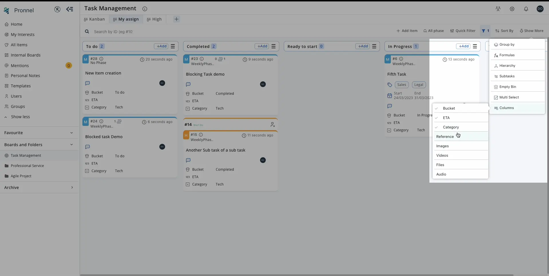Use column option to display custom attributes directly on Kanban cards